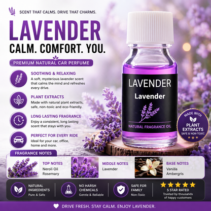 AromaDrive Natural Car Perfume Long Lasting Fragrance