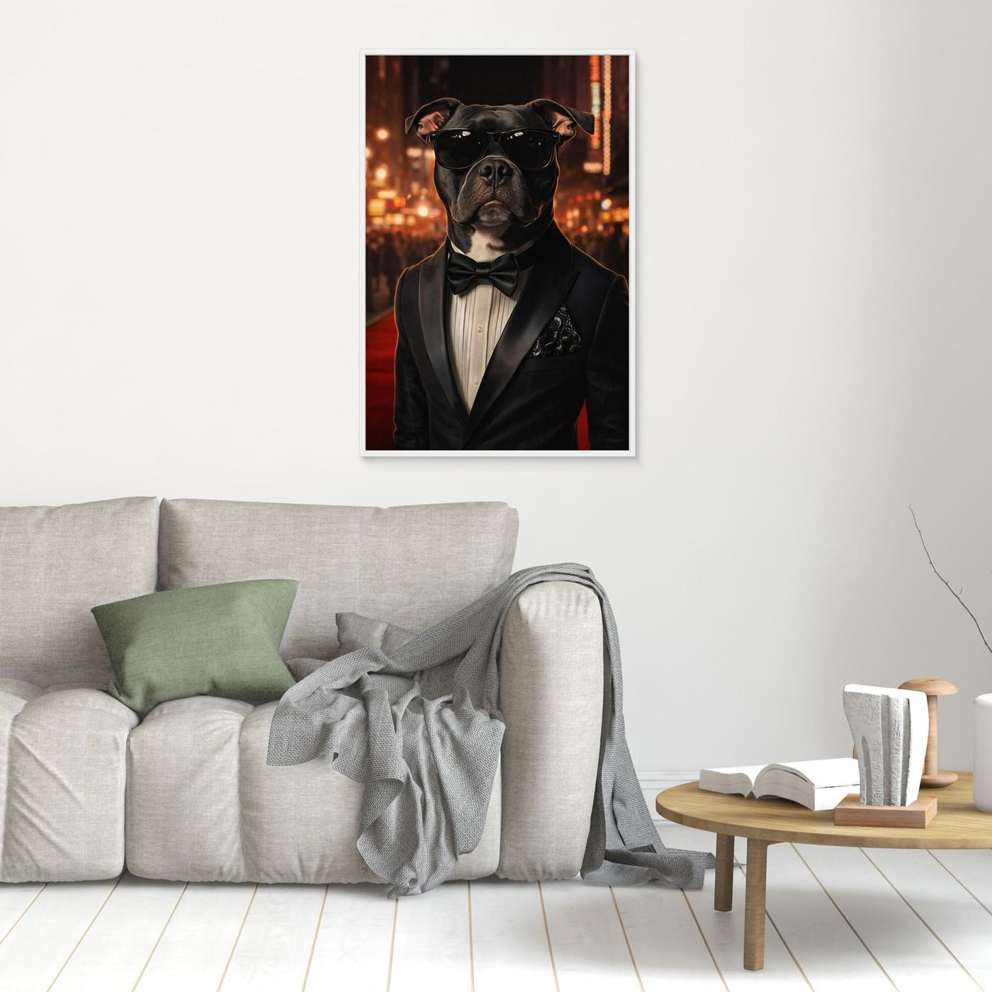 The Red Carpet Star - Personalized Pet Canvas Print