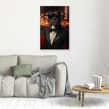 The Red Carpet Star - Personalized Pet Canvas Print