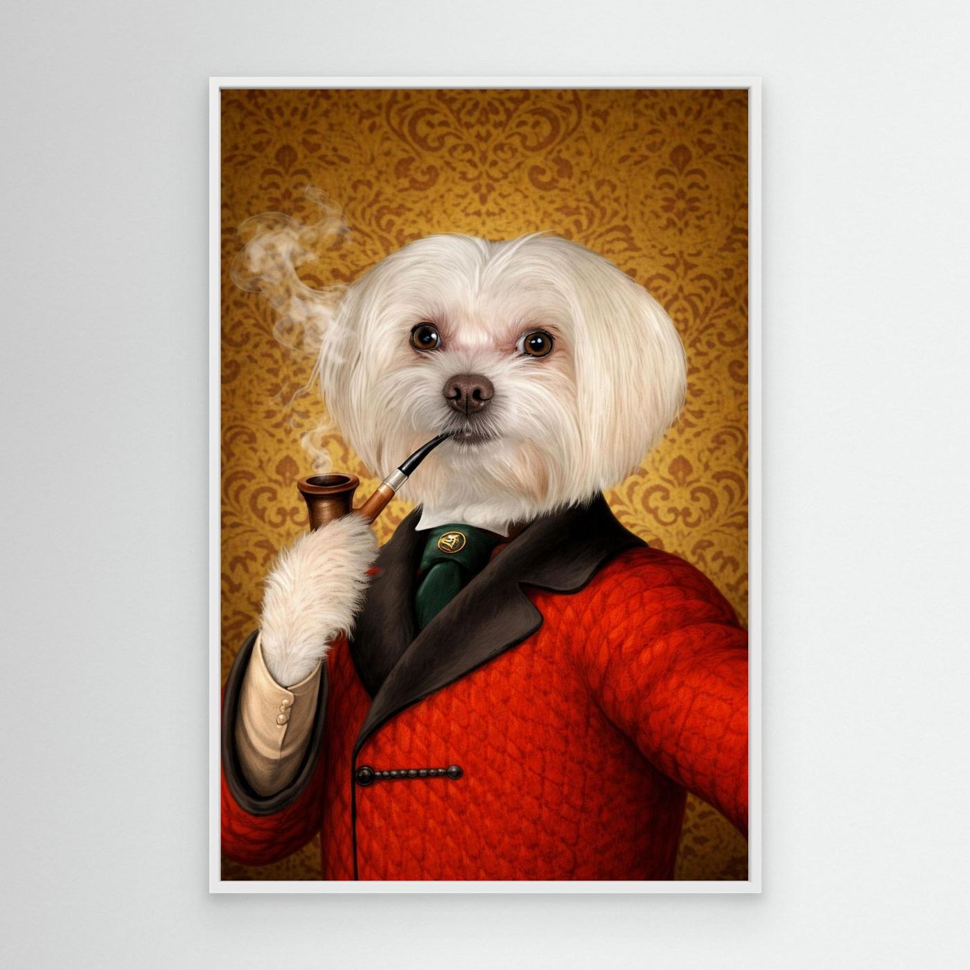 The Distinguished Sir - Personalized Pet Canvas Print