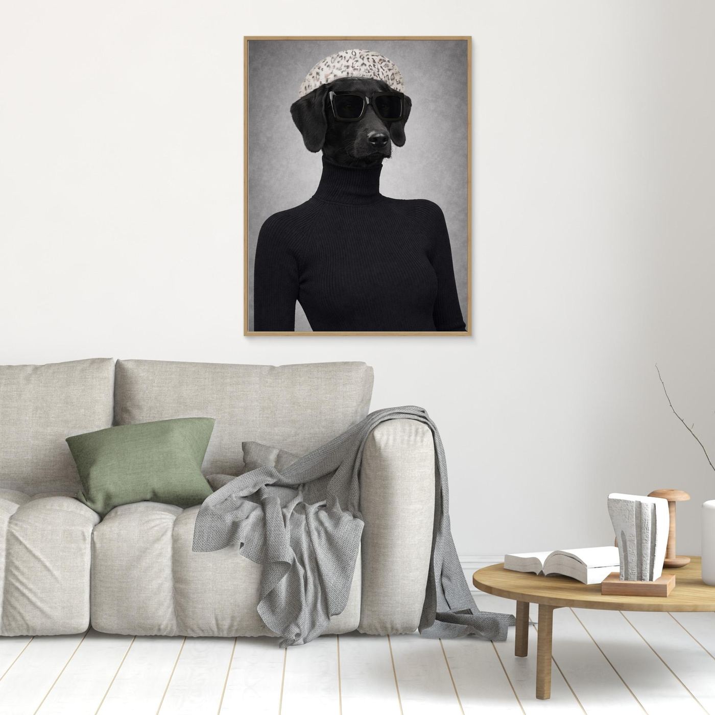 The Runway Model - Personalized Pet Canvas Print