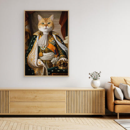 The Imperial King - Personalized Pet Canvas Print