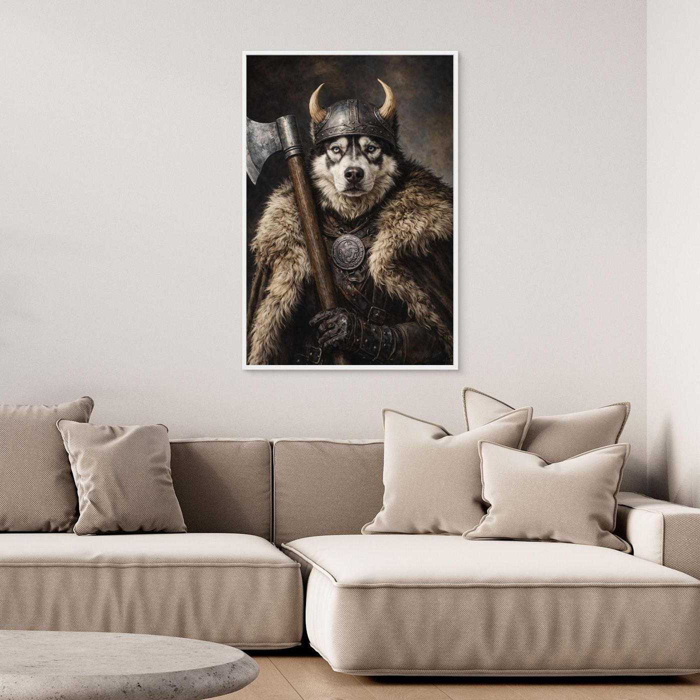 The Viking Warrior - Personalized Pet Canvas Print