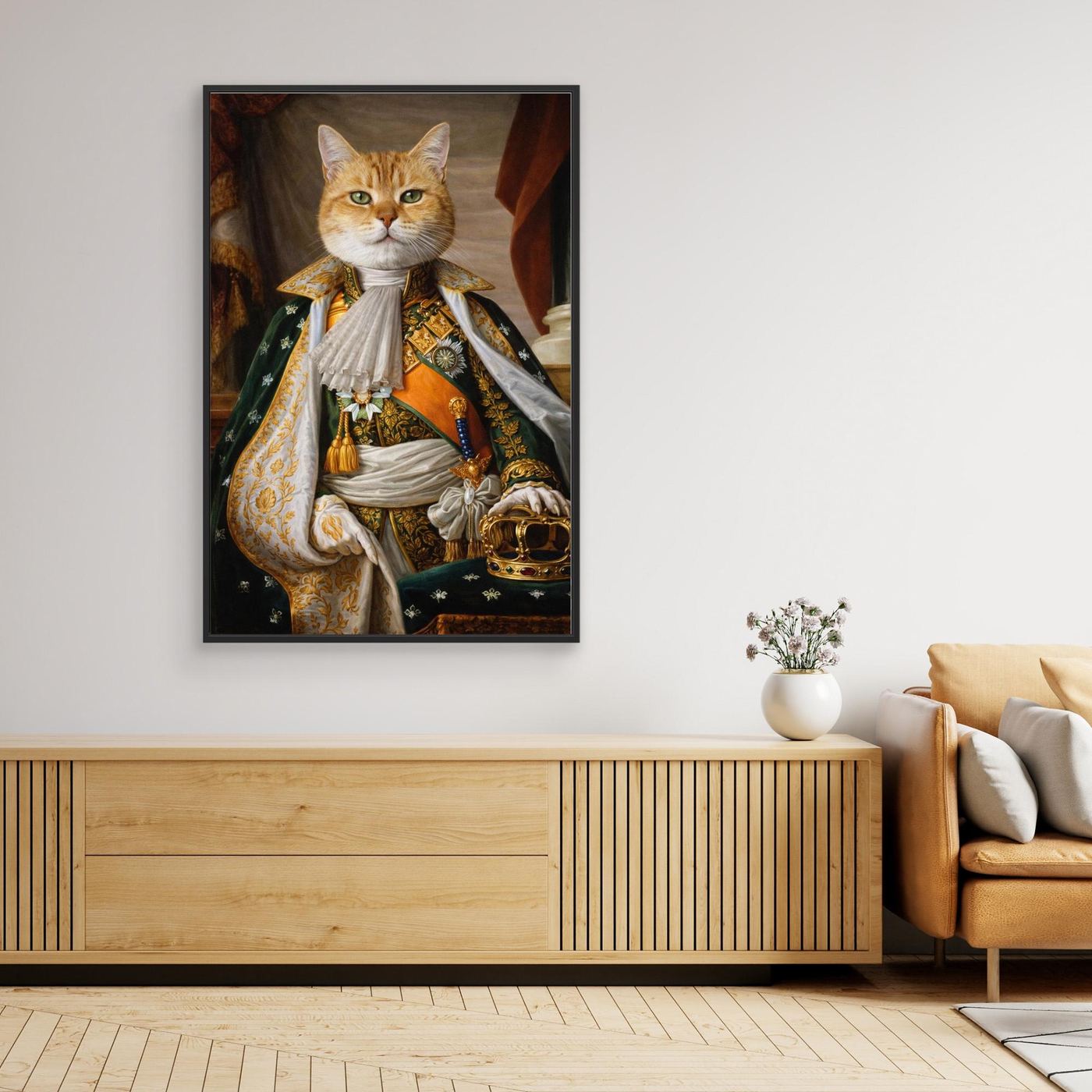 The Imperial King - Personalized Pet Canvas Print