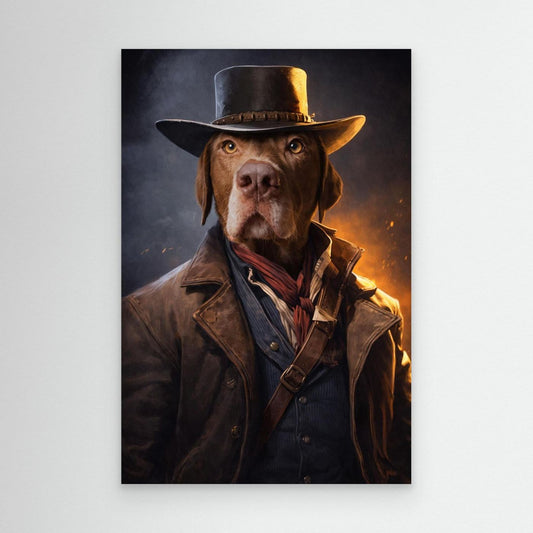 The Frontier Ranger - Personalized Pet Canvas Print