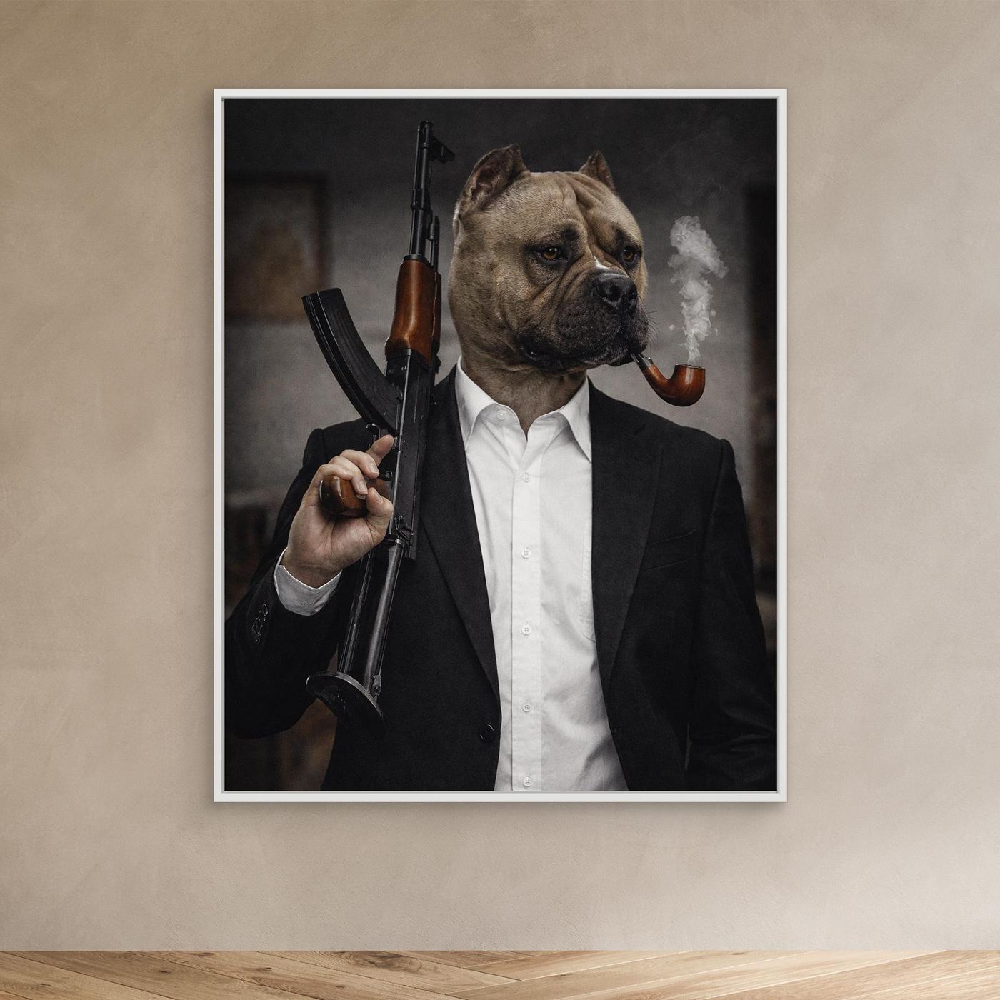 The Crime Boss - Personalized Pet Canvas Print