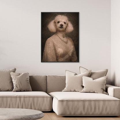 The Victorian Lady - Personalized Pet Canvas Print