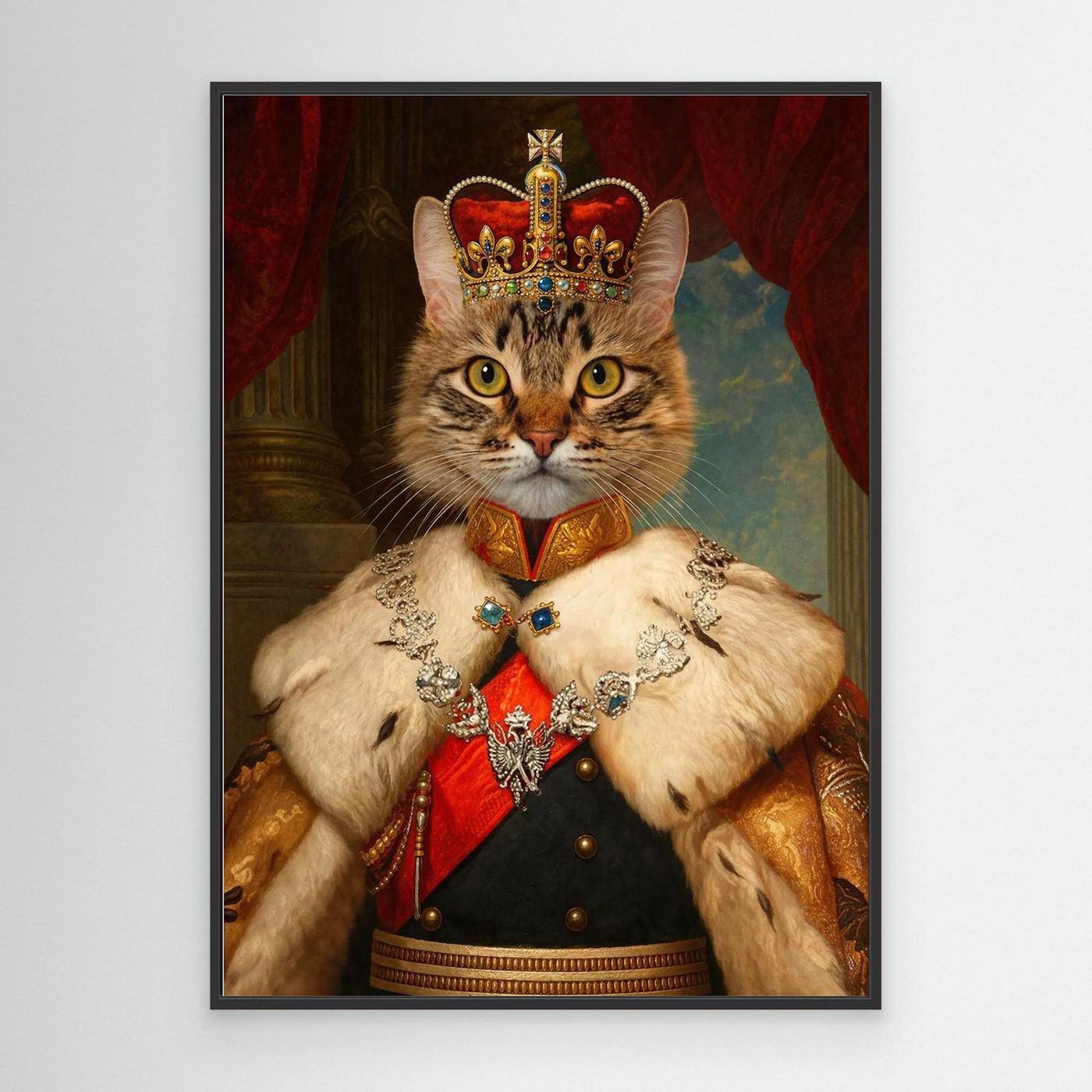 The Majestic Empress - Personalized Pet Canvas Print