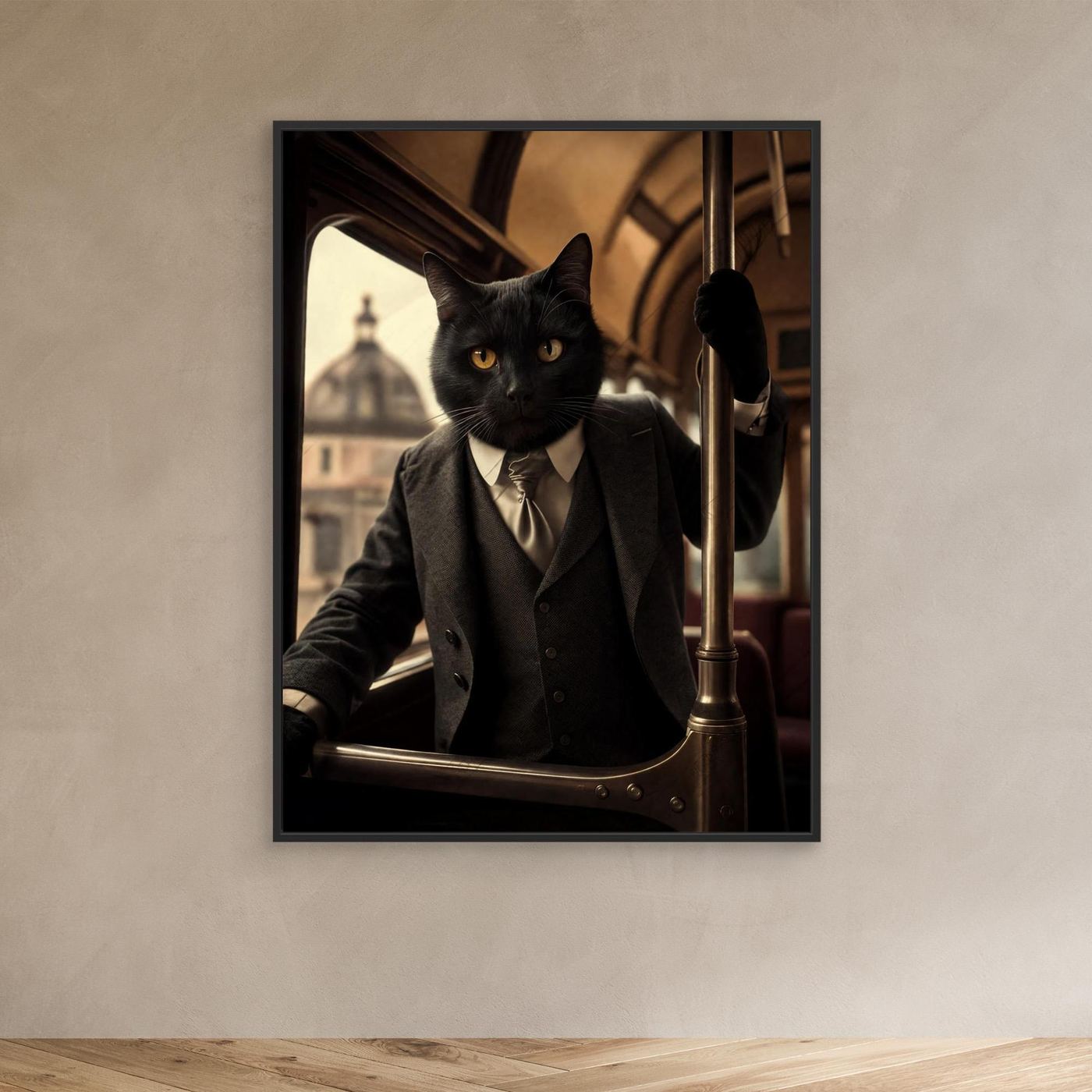 The Distinguished Gentleman – Vintage Cat Pet Portrait Canvas Print