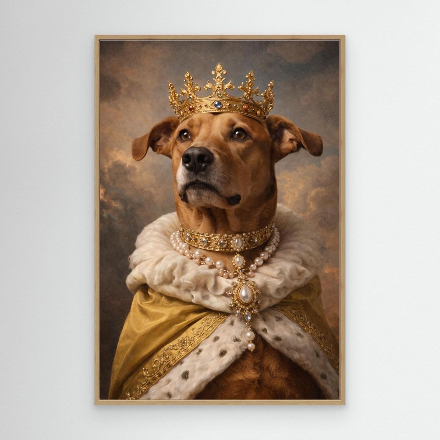 Golden King - Personalized Pet Canvas Print