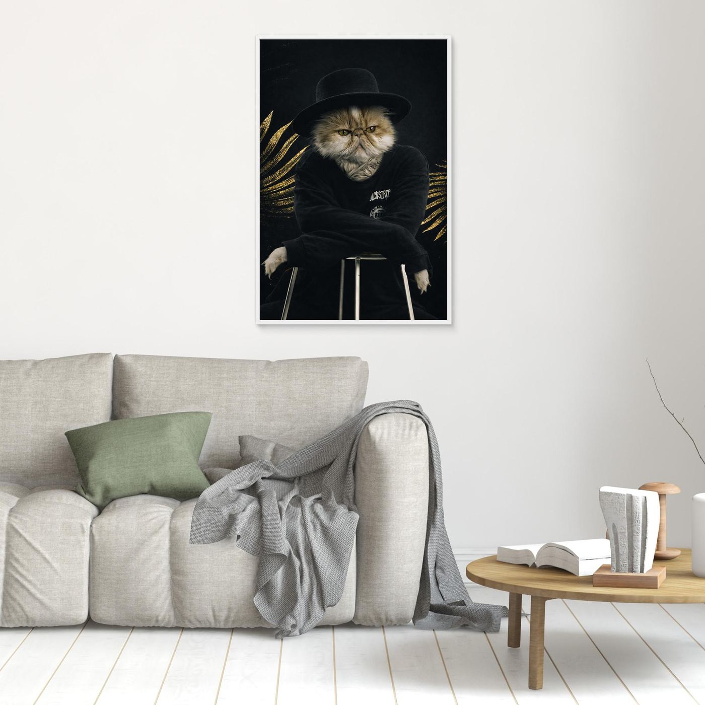 Black Icon - Personalized Pet Canvas Print