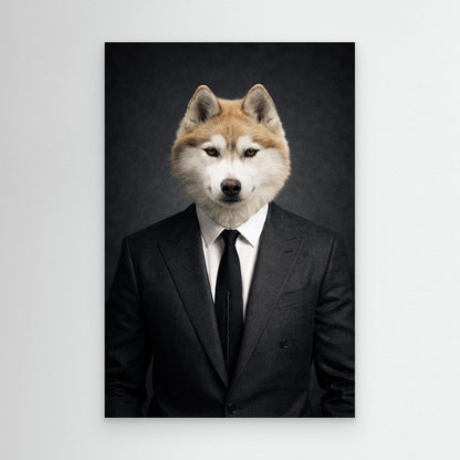 The Businessman | Personalized Pet Canvas Print