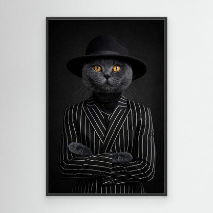 The Crime King - Personalized Pet Canvas Print