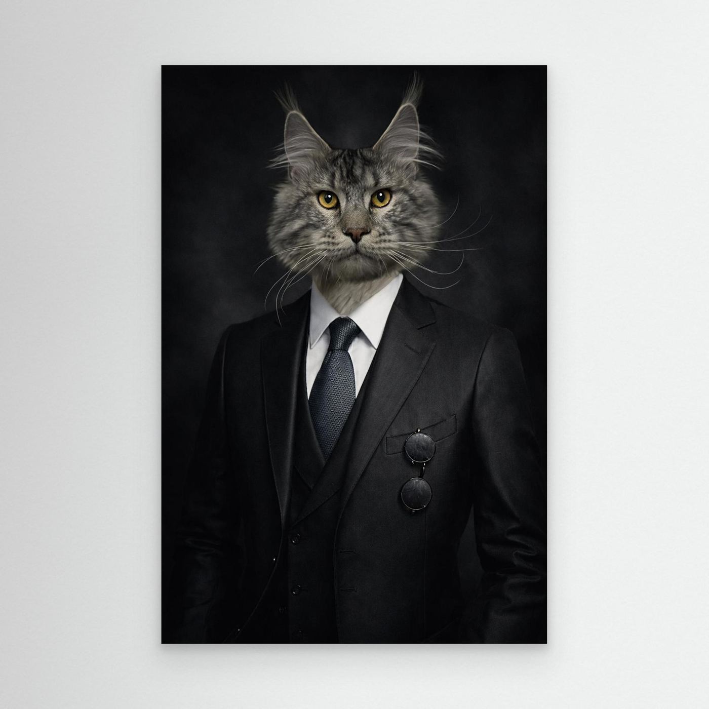 Elite Gentleman - Personalized Pet Canvas Print