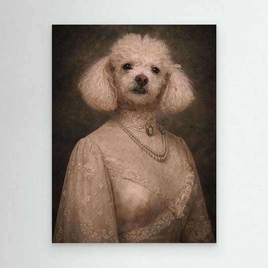The Victorian Lady - Personalized Pet Canvas Print