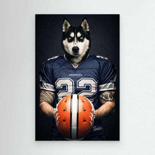 The Touchdown King – Personalized Pet Canvas Print