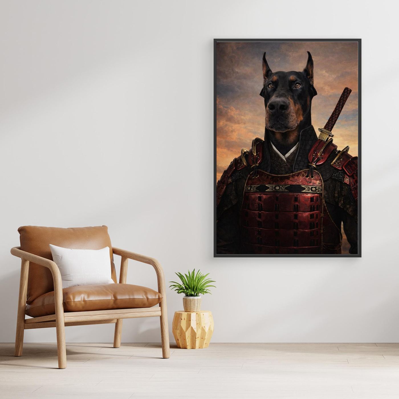 The Shadow Samurai - Personalized Pet Canvas Print