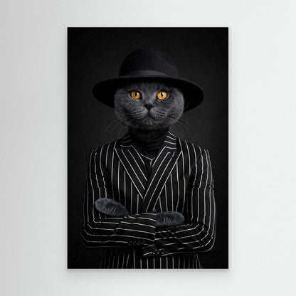 The Crime King - Personalized Pet Canvas Print