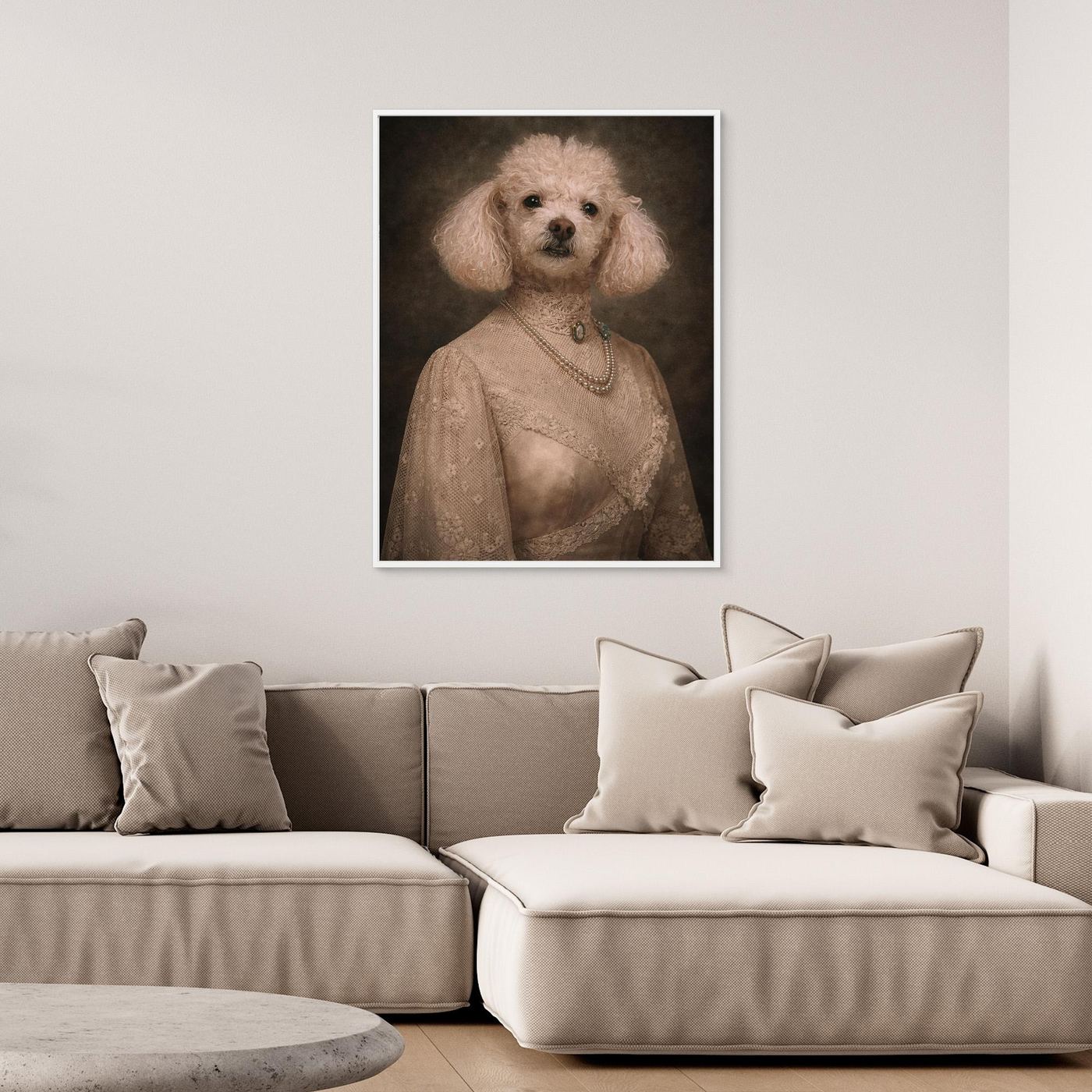 The Victorian Lady - Personalized Pet Canvas Print