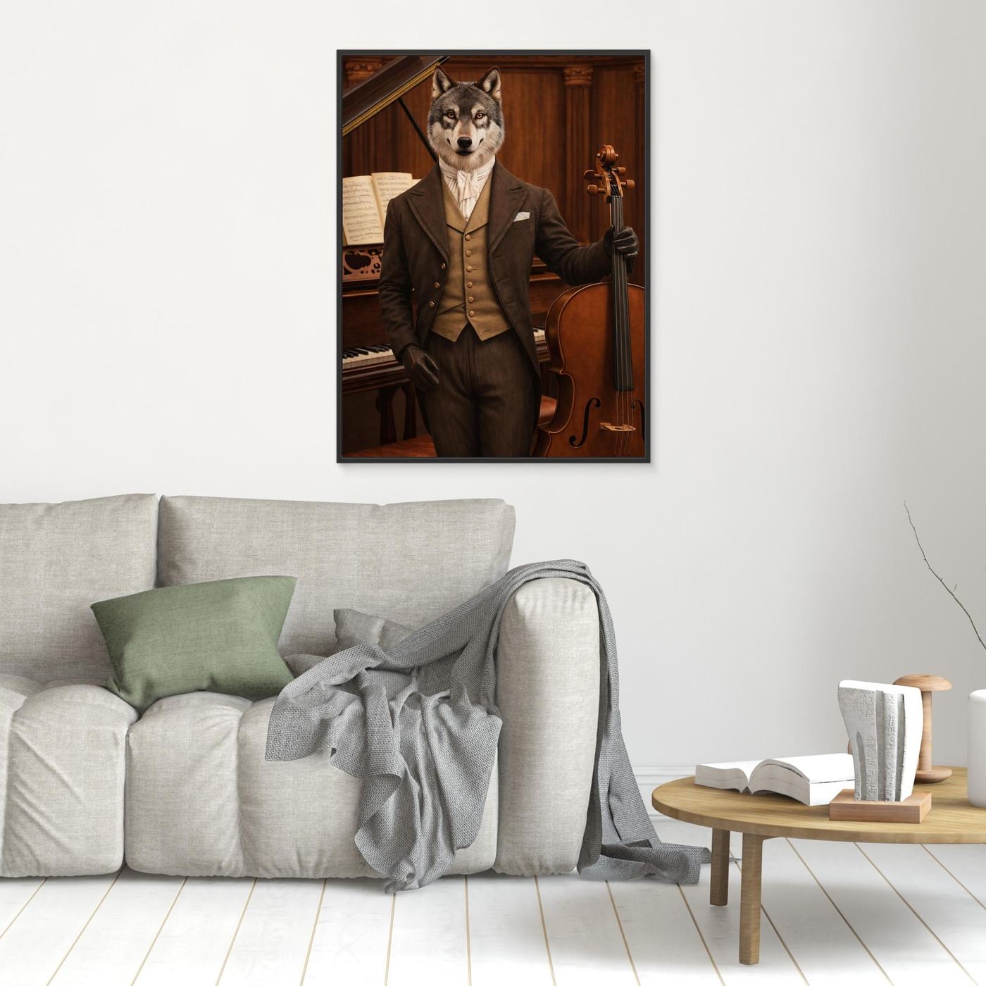 The Distinguished Cellist – Royal Pet Personalized Canvas Print