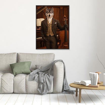 The Distinguished Cellist – Royal Pet Personalized Canvas Print