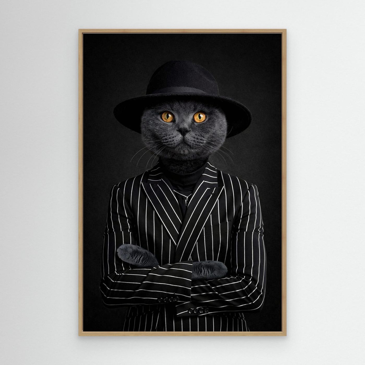 The Crime King - Personalized Pet Canvas Print
