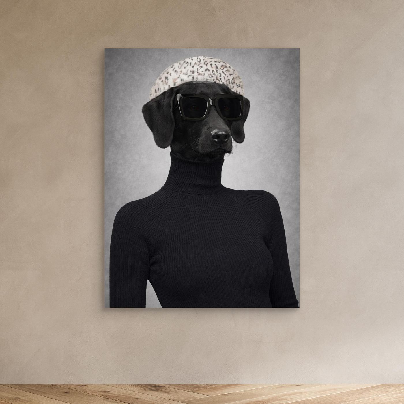 The Runway Model - Personalized Pet Canvas Print