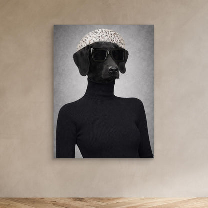The Runway Model - Personalized Pet Canvas Print
