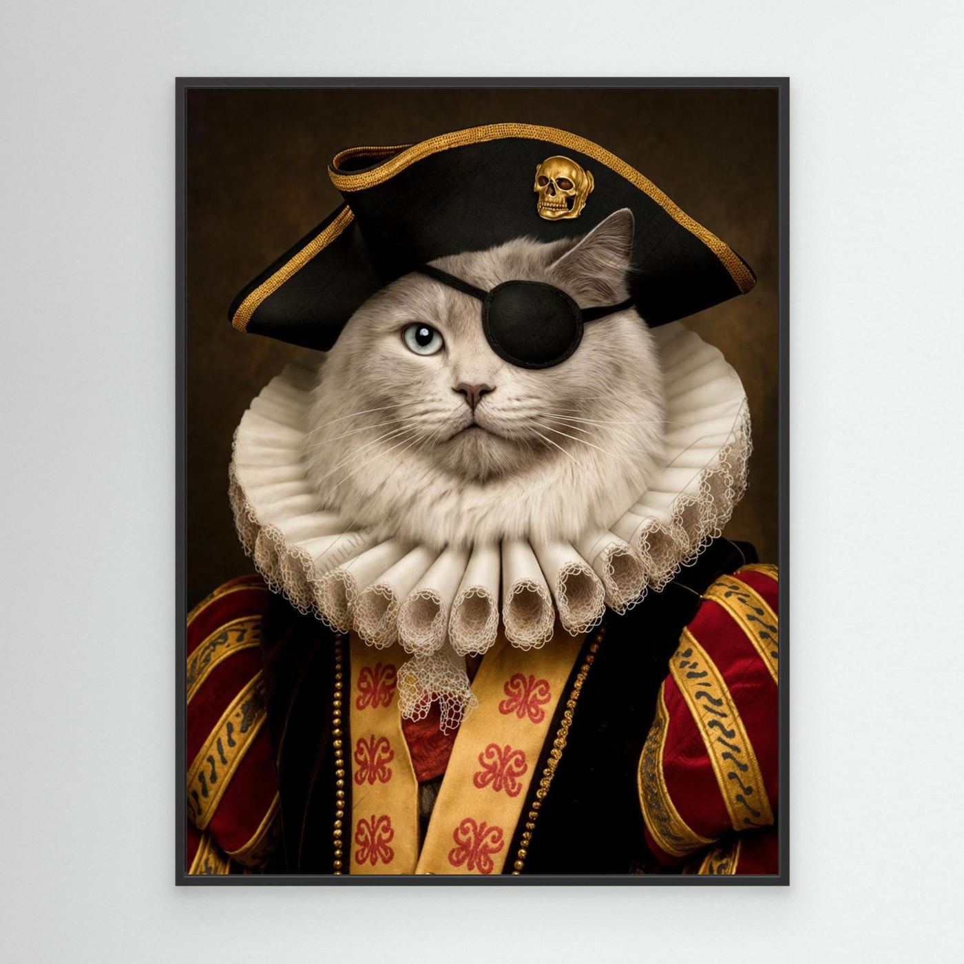 Pirate Captain - Personalized Pet Canvas Print