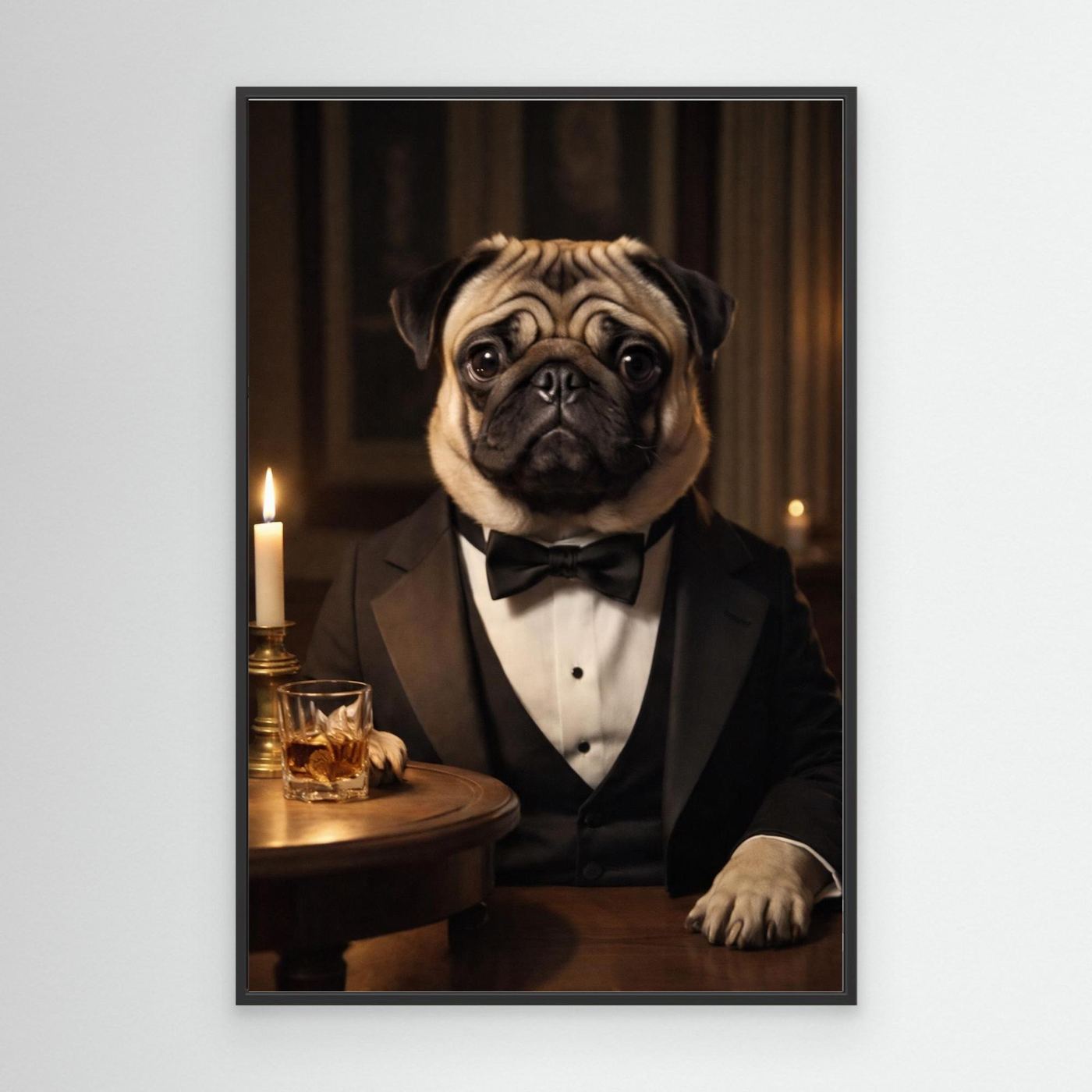 The Noble Evening - Personalized Pet Canvas Print