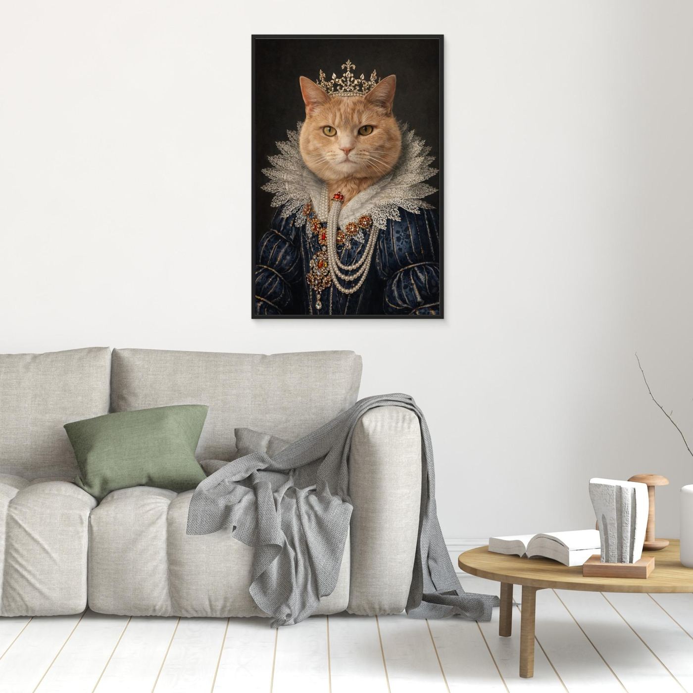 Majestic Queen - Personalized Pet Canvas Print