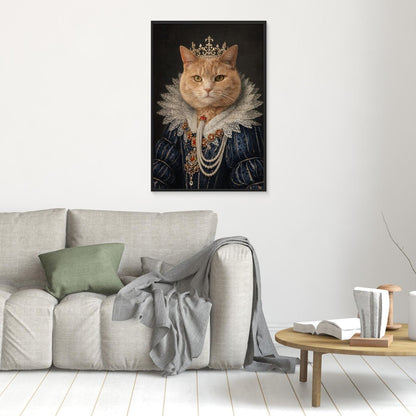 Majestic Queen - Personalized Pet Canvas Print
