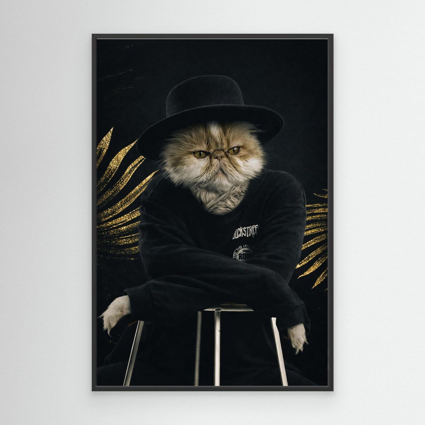 Black Icon - Personalized Pet Canvas Print