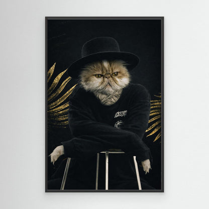 Black Icon - Personalized Pet Canvas Print