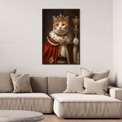 The Royal Monarch - Personalized Pet Canvas Print