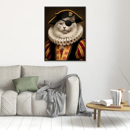 Pirate Captain - Personalized Pet Canvas Print