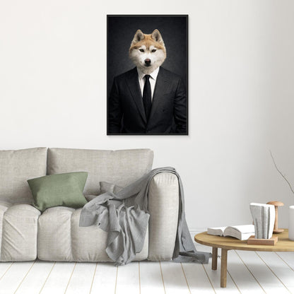The Businessman | Personalized Pet Canvas Print