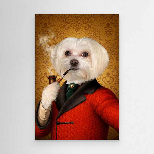 The Distinguished Sir - Personalized Pet Canvas Print