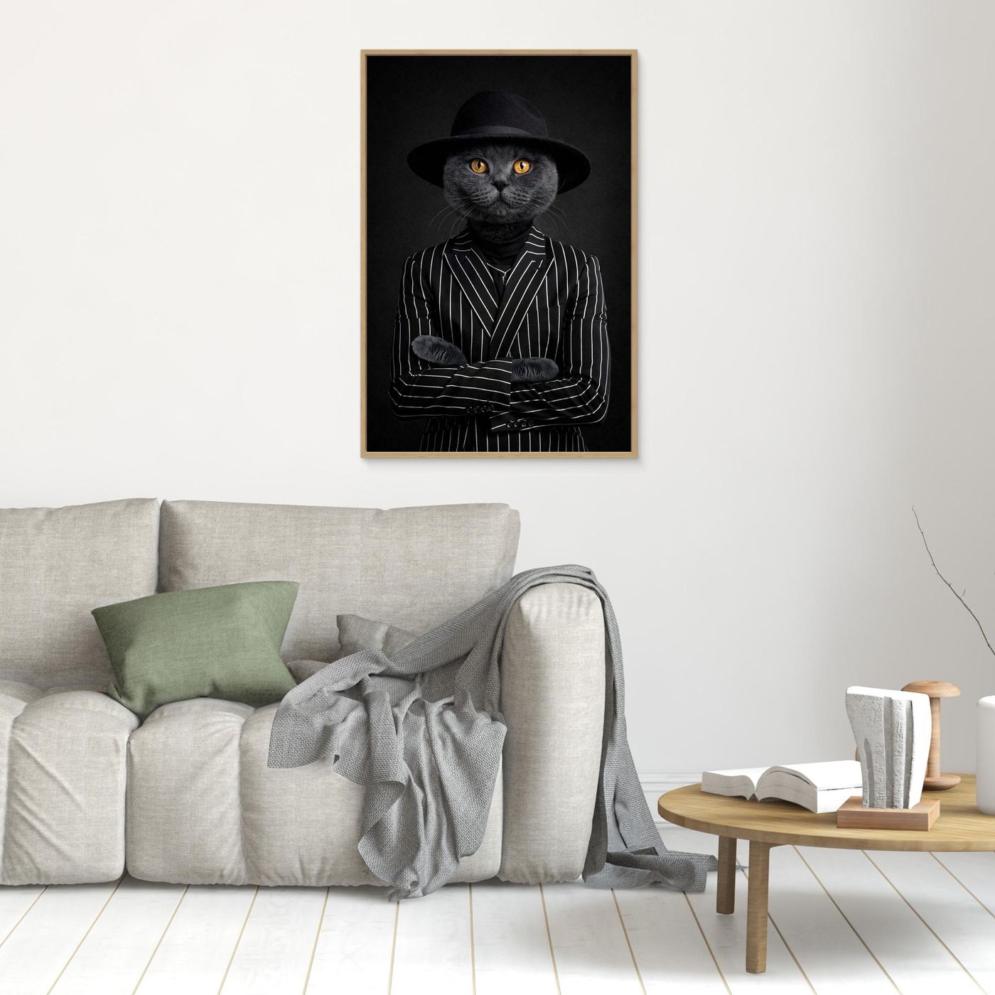 The Crime King - Personalized Pet Canvas Print