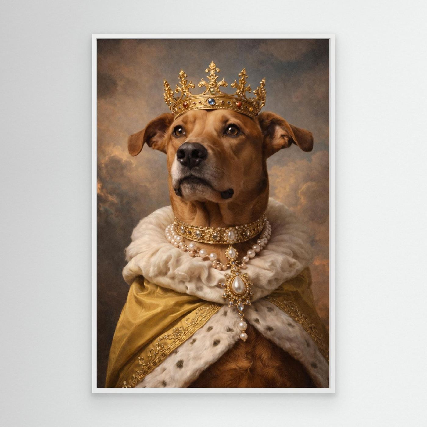 Golden King - Personalized Pet Canvas Print