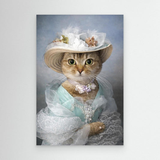 Victorian Lady - Personalized Pet Canvas Print
