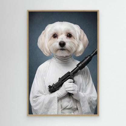 Galactic Princess - Personalized Pet Canvas Print