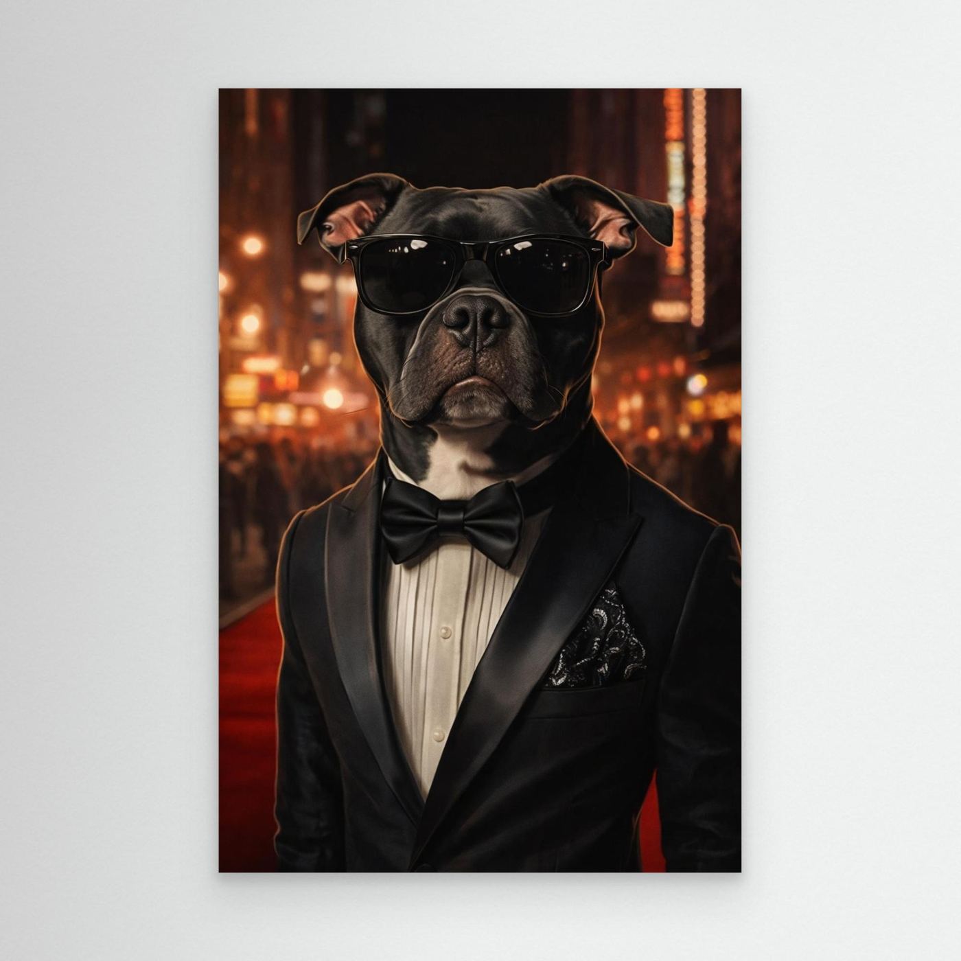 The Red Carpet Star - Personalized Pet Canvas Print