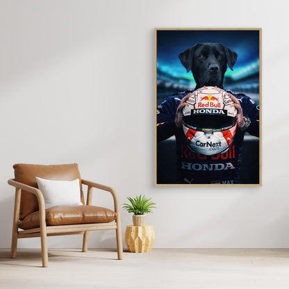 Speed Champion - Personalized Pet Canvas Print