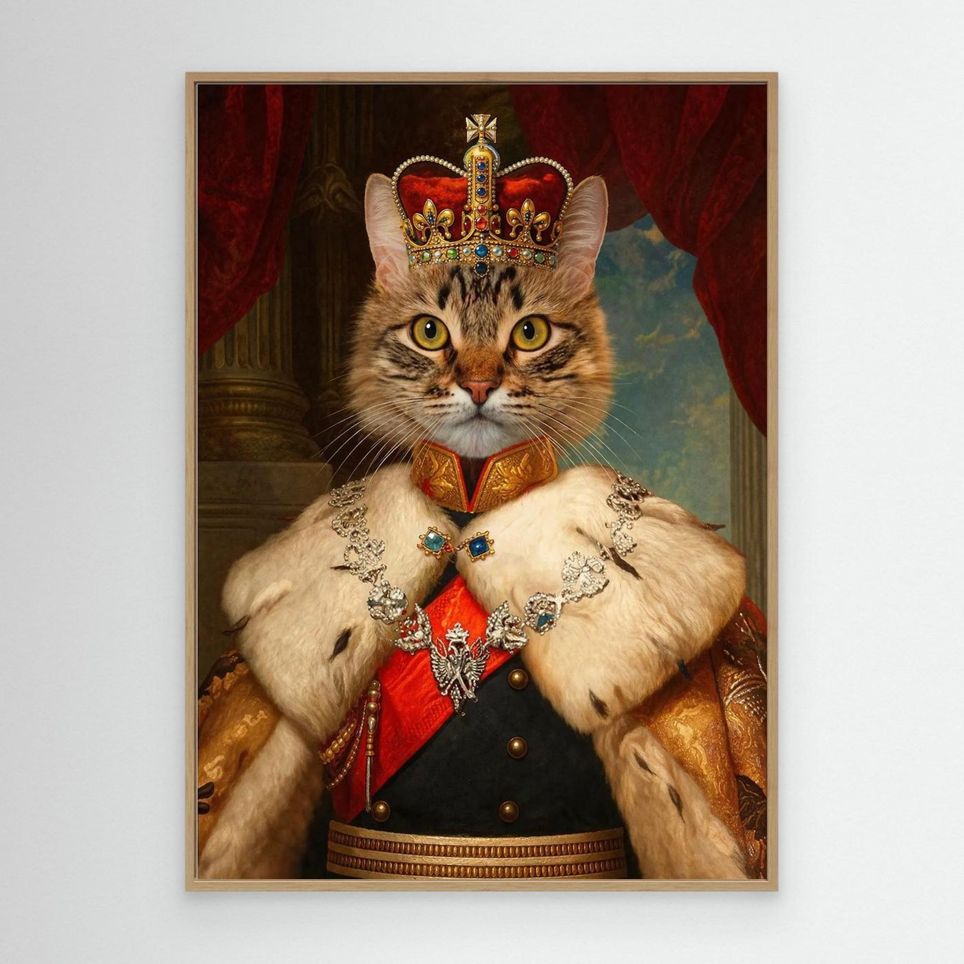 The Majestic Empress - Personalized Pet Canvas Print