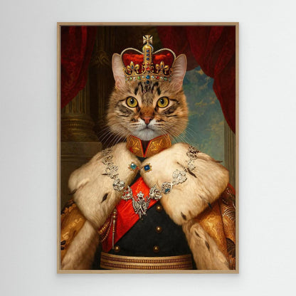 The Majestic Empress - Personalized Pet Canvas Print