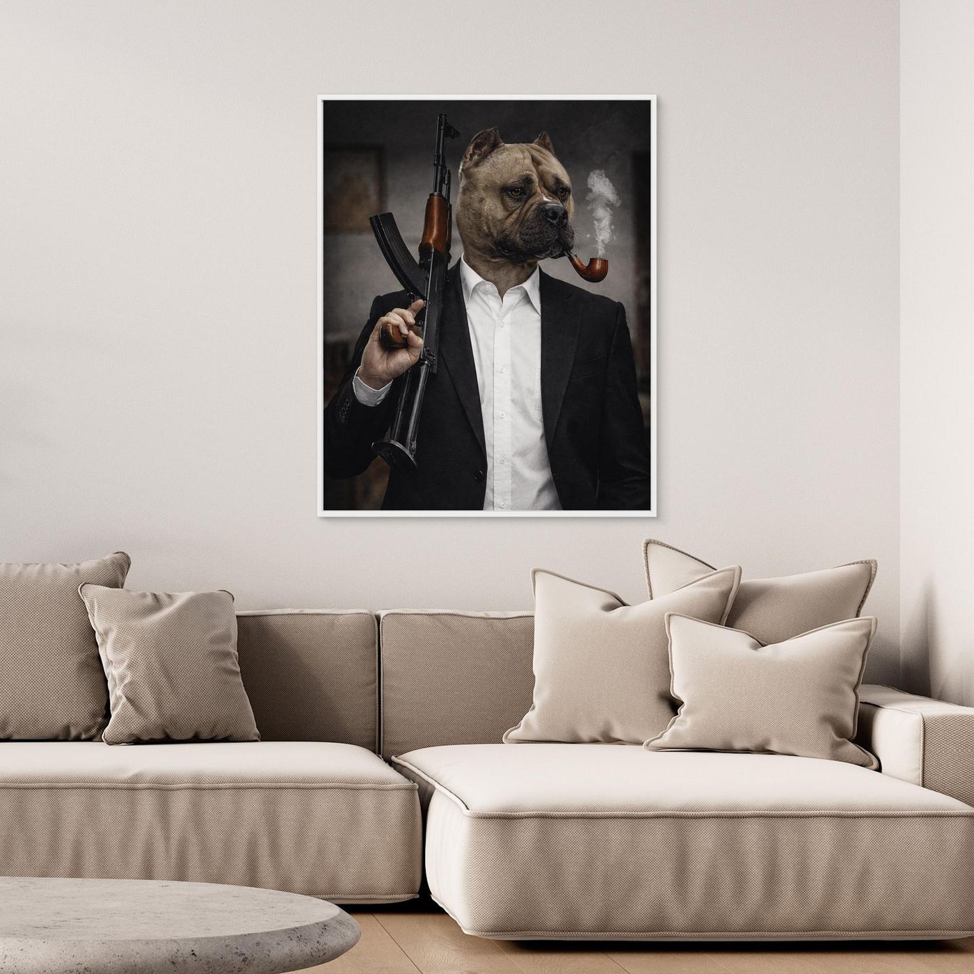 The Crime Boss - Personalized Pet Canvas Print
