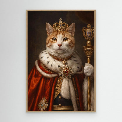 The Royal Monarch - Personalized Pet Canvas Print