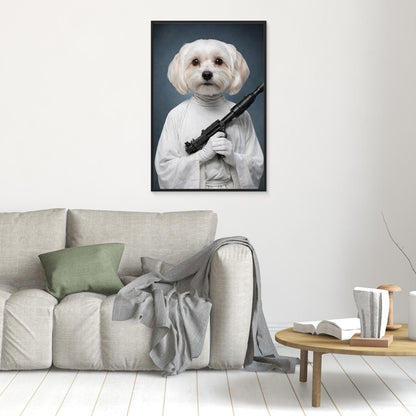 Galactic Princess - Personalized Pet Canvas Print