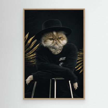 Black Icon - Personalized Pet Canvas Print